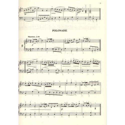 Δείγμα παρτιτούρας βιβλίου BACH J.S Το Πρώτο Μπαχ - Anna Magdalena - Εκδόσεις: Ζαρανίκας Μουσικός Οίκος -Zaranikas