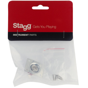 Stagg SP-IJLP-CH Jack Plate με Input Ηλεκτρικής Κιθάρας LP type Ferrule Chrome-2-min