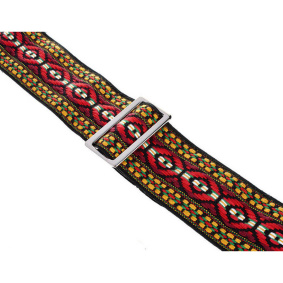 D'Andrea USA ACE-4 Ace Vintage Reissue Bohemian Red Ζώνη Κιθάρας - Μπάσου-2-min
