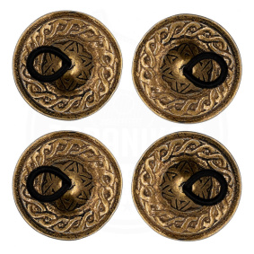 Zaranikas T01 Ζίλιες / Καστανιέτες Μεταλλικές (Set 4 τεμαχίων)-2-min