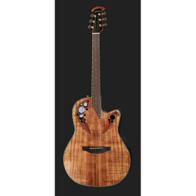 Ovation CE44P-FKOA-G Celebrity Elite Plus Mid-Depth Ηλεκτροακουστική Κιθάρα Figured Koa-2-min