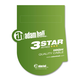 Adam Hall K3MMF0600 3Star Series Καλώδιο Μικροφώνου XLR(f) - XLR(m) 6m Μαύρο-2-min