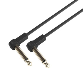Adam Hall K4IRR0045FLM 4Star Series Patchcable Καλώδιο Οργάνων 1/4 Mono Jack - 1/4 Mono Jack 0.45m Μαύρο-2-min