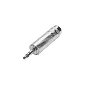 Adam Hall 7895 Αντάπτορας Ακουστικών 1/4 Jack(f) - 1/8 Jack(m) Ασημί-2-min