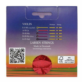 Larsen Aurora Χορδές Βιολιού 4/4 D Silver Medium-2-min
