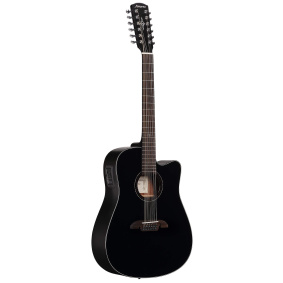 Alvarez Artist AD6012CEBK Dreadnought 12άχορδη Ηλεκτροακουστική Κιθάρα Black-2-min