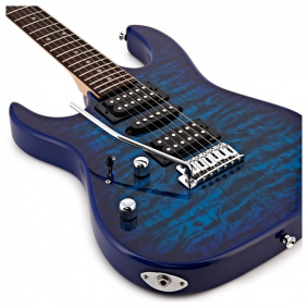 Ibanez GRX70QAL TBB Αριστερόχειρη Ηλεκτρική Κιθάρα Trans. Blue Burst-2-min