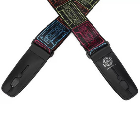 Lock-It Poly Plush 2 Ζώνη Κιθάρας - Μπάσου Vivid Cassettes-2-min