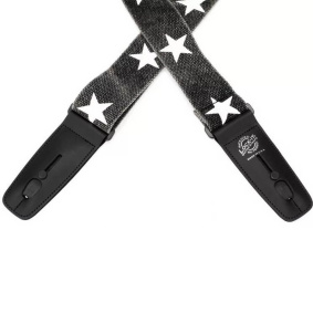 Lock-It Designer 2 Ζώνη Κιθάρας - Μπάσου Black Star-2-min