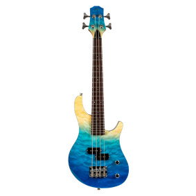Flight Mini Ηλεκτρικό Μπάσο Ukulele Transparent Blue-2-min