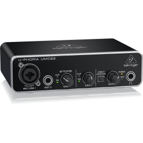 Behringer U-Phoria UMC22 Κάρτα Ήχου USB-2-min