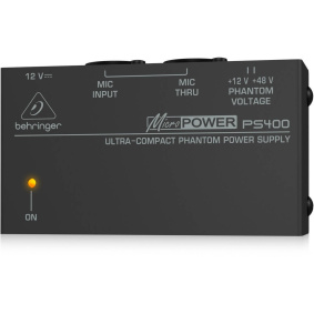 Behringer MicroPOWER PS400 Τροφοδοτικό Phantom Power +12V/ +48V-2-min