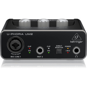 Behringer U-Phoria UM2 Κάρτα Ήχου USB-2-min