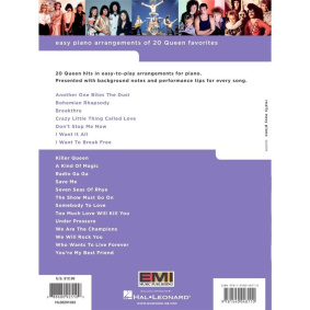 Hal Leonard Really Easy Piano: 20 Queen Hits-2-min