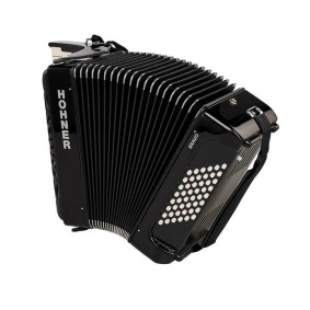 Hohner Bravo II 48 Silent Κey Μαύρο Ακκορντεόν-2-min