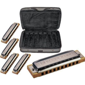 Hohner 532/20 Blues Harp Σετ 5 Φυσαρμόνικες (C,D,E,G,A)-2-min