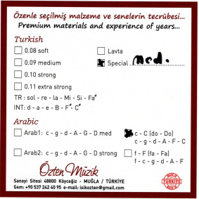 Özten Χορδές Ουτιού Αράβικο Χόρδισμα (σε C) Medium-2-min