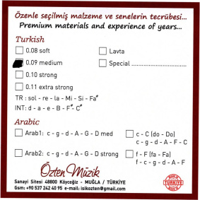 Özten Χορδές Ουτιού Τούρκικο Χόρδισμα (σε D) Medium-2-min