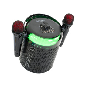 Ibiza KARAHOME-BK Ηχείο Karaoke Bluetooth (με 2 Μικρόφωνα)-2-min